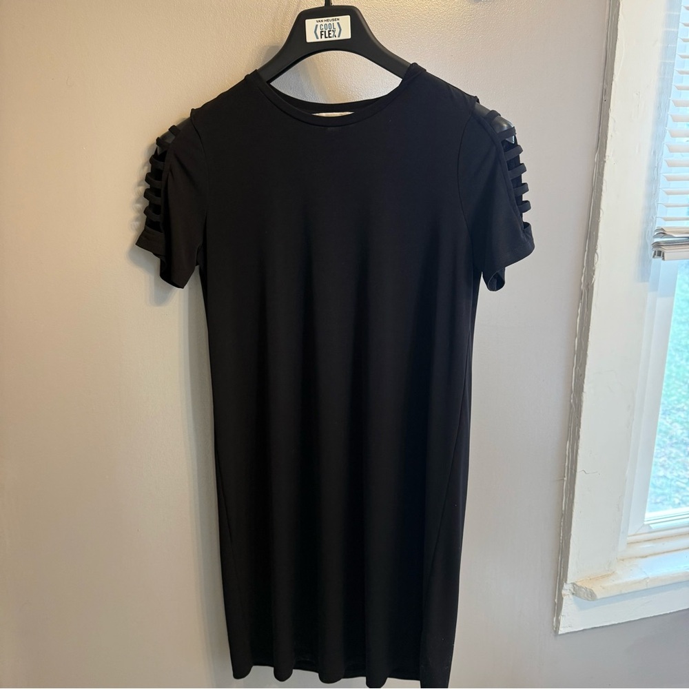 Michael Kors Black Ladder Sleeve Mini Dress | Size Small